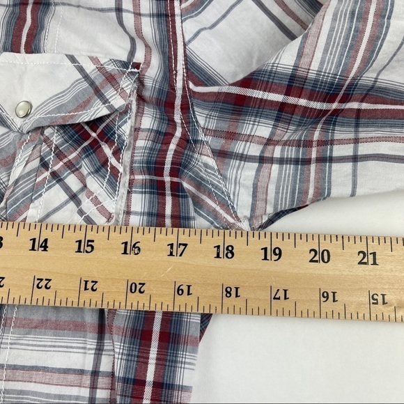 Helix Pearl Snap Shirt Mens Small Gray Athletic Fit Pockets Long Sleeve - Picture 7 of 8